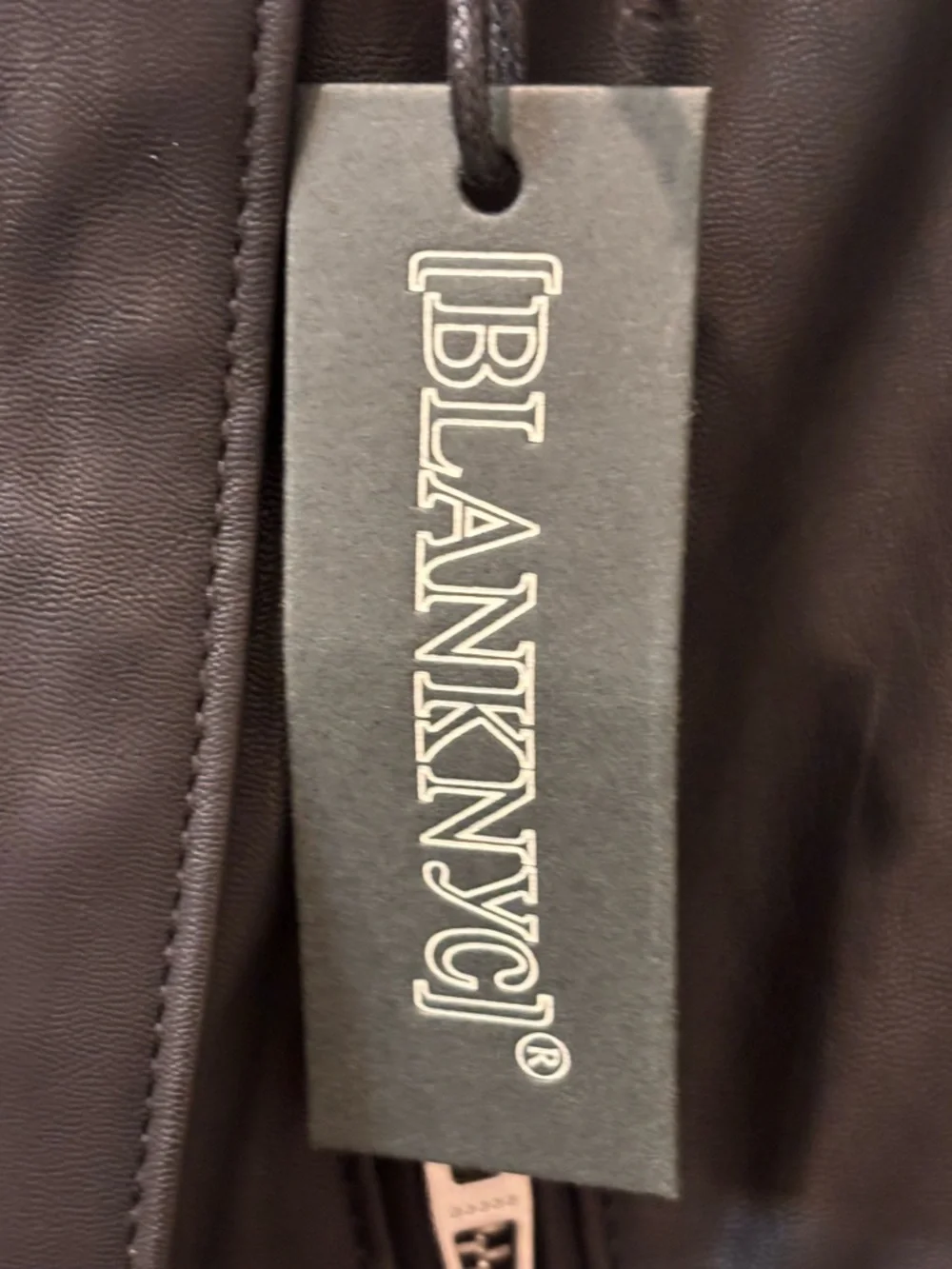 Blank NYC‎ Black Leather Asymmetrical Moto Jacket